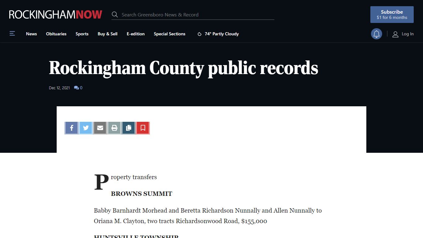 Rockingham County public records | News | greensboro.com